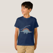 Stegosaurus — Kinderen Basic T-Shirt (Voorkant volledig)