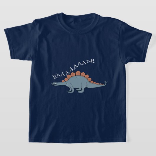 Stegosaurus — Kinderen Basic T-Shirt (Laagn)
