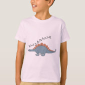 Stegosaurus — Kinderen Basic T-Shirt (Voorkant)