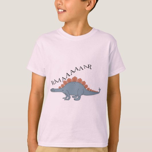 Stegosaurus — Kinderen Basic T-Shirt (Voorkant)