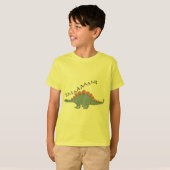 Stegosaurus — Kinderen Basic T-Shirt (Voorkant volledig)