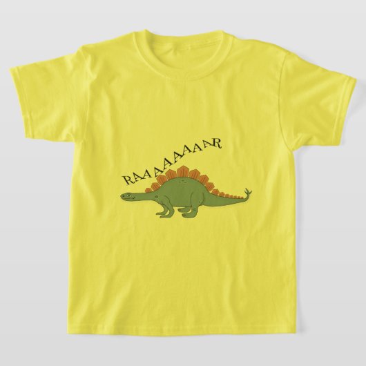 Stegosaurus — Kinderen Basic T-Shirt (Laagn)