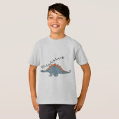 Stegosaurus — Kinderen Basic T-Shirt (Voorkant volledig)