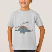 Stegosaurus — Kinderen Basic T-Shirt (Voorkant)