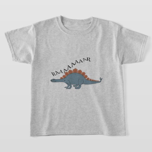 Stegosaurus — Kinderen Basic T-Shirt (Laagn)