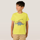 Stegosaurus — Kinderen Basic T-Shirt (Voorkant volledig)