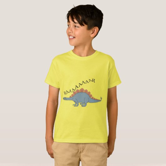 Stegosaurus — Kinderen Basic T-Shirt (Voorkant volledig)