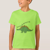 Stegosaurus — Kinderen Basic T-Shirt (Voorkant)