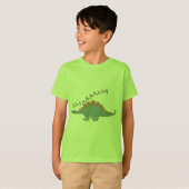 Stegosaurus — Kinderen Basic T-Shirt (Voorkant volledig)