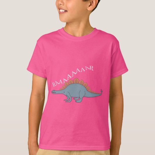 Stegosaurus — Kinderen Basic T-Shirt (Voorkant)