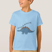 Stegosaurus — Kinderen Basic T-Shirt (Voorkant)