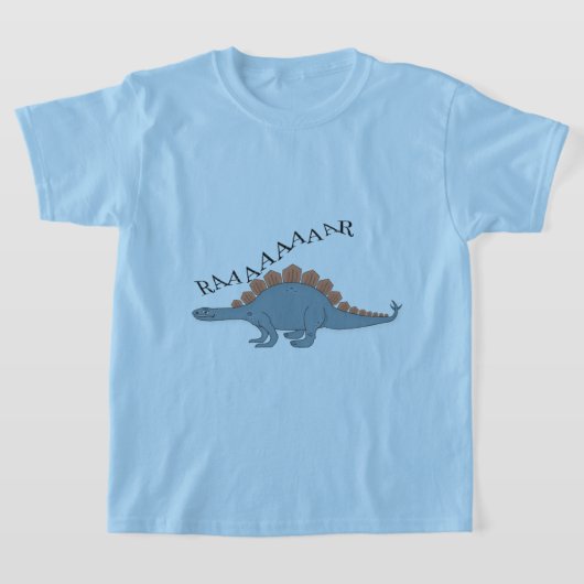 Stegosaurus — Kinderen Basic T-Shirt (Laagn)
