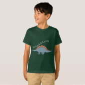 Stegosaurus — Kinderen Basic T-Shirt (Voorkant volledig)