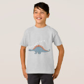 Stegosaurus — Kinderen Basic T-Shirt (Voorkant volledig)