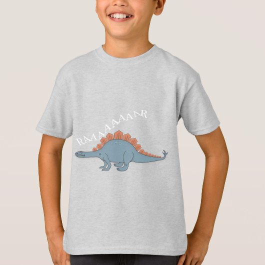 Stegosaurus — Kinderen Basic T-Shirt (Voorkant)