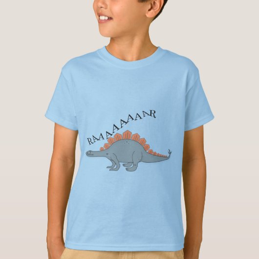 Stegosaurus — Kinderen Basic T-Shirt (Voorkant)