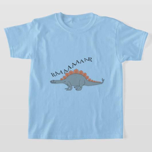 Stegosaurus — Kinderen Basic T-Shirt (Laagn)