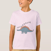 Stegosaurus — Kinderen Basic T-Shirt (Voorkant)