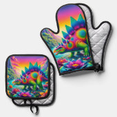 Stegosaurus Ovenwant & Pannenlap Set (Voorkant / Achterkant)