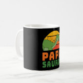Stegosaurus Papasaurus Dinosaur Vaderdag Koffiemok (Voorkant links)