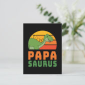 Stegosaurus Papasaurus Dinosaurius Vaderdag Briefkaart (Staand voorkant)