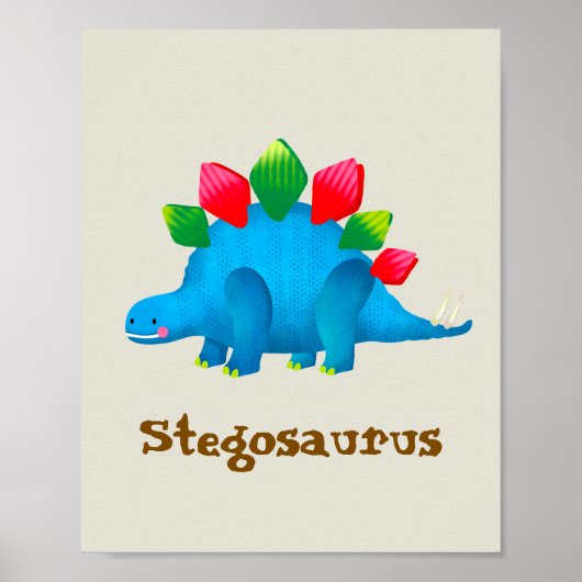Stegosaurus Poster (Voorkant)