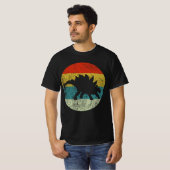 stegosaurus retro  t-shirt (Voorkant volledig)