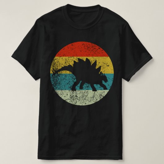 stegosaurus retro  t-shirt (Design voorkant)