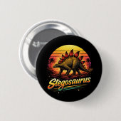 Stegosaurus Ronde Button 5,7 Cm (Voorkant /achterkant)