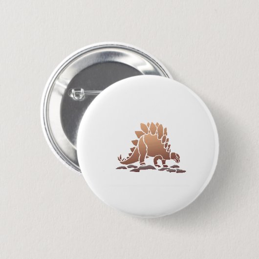 stegosaurus ronde button 5,7 cm (Voorkant /achterkant)