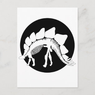 stegosaurus skeleton briefkaart