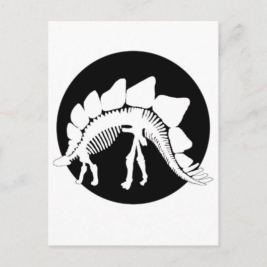 stegosaurus skeleton briefkaart (Voorkant)