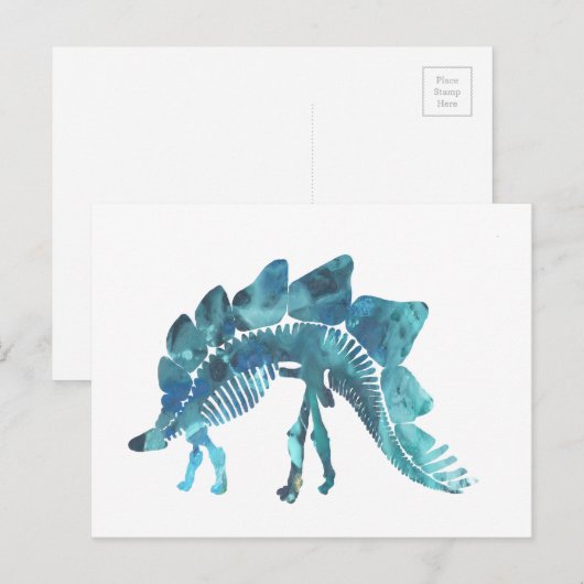 Stegosaurus Skeleton Briefkaart (Voorkant / Achterkant)