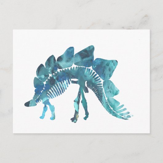 Stegosaurus Skeleton Briefkaart (Voorkant)