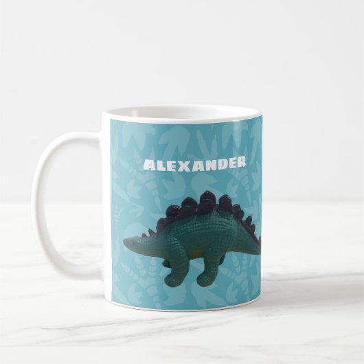 Stegosaurus Speelgoed Dinosaur Blue en Green Koffiemok (Links)