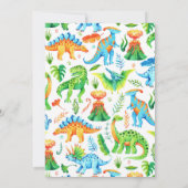 Stegosaurus Stomp Chomp en Roar Dinosaurus Verjaar Kaart (Achterkant)