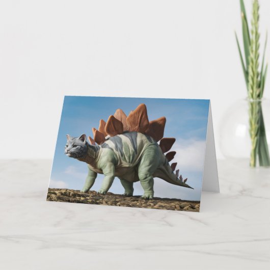 Stegosaurus Tabby Kaart (Voorkant)