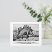Stegosaurus ungulatus art briefkaart (Staand voorkant)