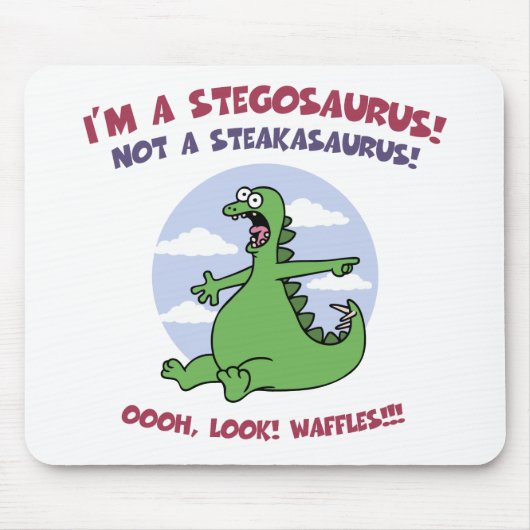 Stegosaurus - Waffles Muismat (Voorkant)