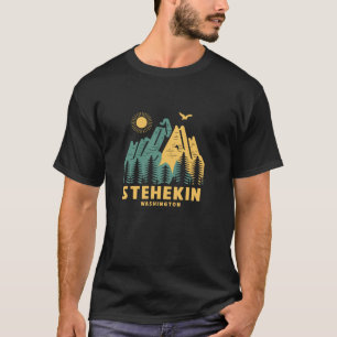 Stehekin Mountains Washington Wandelen buiten Vint T-shirt