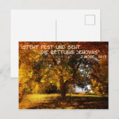 Steht fest und seht die Rettung Briefkaart (Voorkant / Achterkant)