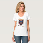Steidon Skull - Flaming Wolf Head T-shirt (Voorkant volledig)