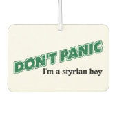 Steiermar Österreich geeft paniek i'm a styrian Luchtverfrisser (Voorkant)