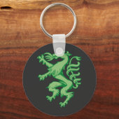 Steiermark Grün Wappen Panther Illustratie Sleutelhanger (Voorkant)