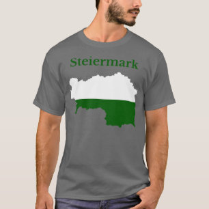 Steiermark Kaart Vlag Oostenrijk T-shirt