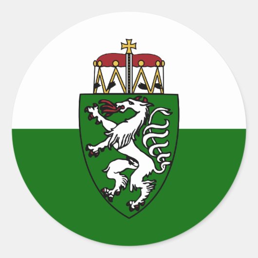 Steiermark, Oostenrijk Ronde Sticker (Voorkant)