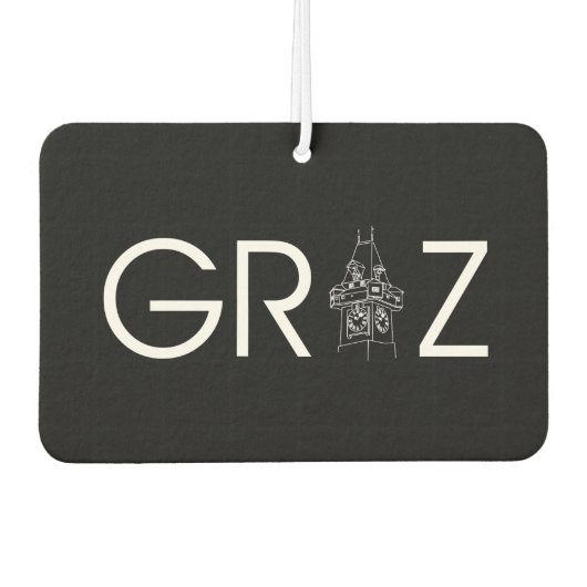 Steiermark Österreich Uhrturm Graz Luchtverfrisser (Voorkant)