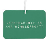 Steiermark Steirabluat koa Himbeersoft Luchtverfrisser (Achterkant)