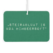 Steiermark Steirabluat koa Himbeersoft Luchtverfrisser (Voorkant)