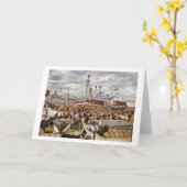 Steiger bij Canal Street New Orleans 1900 Kaart (Gele Bloem)